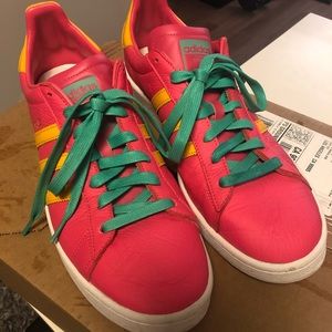 Custom adidas leather campus sneakers